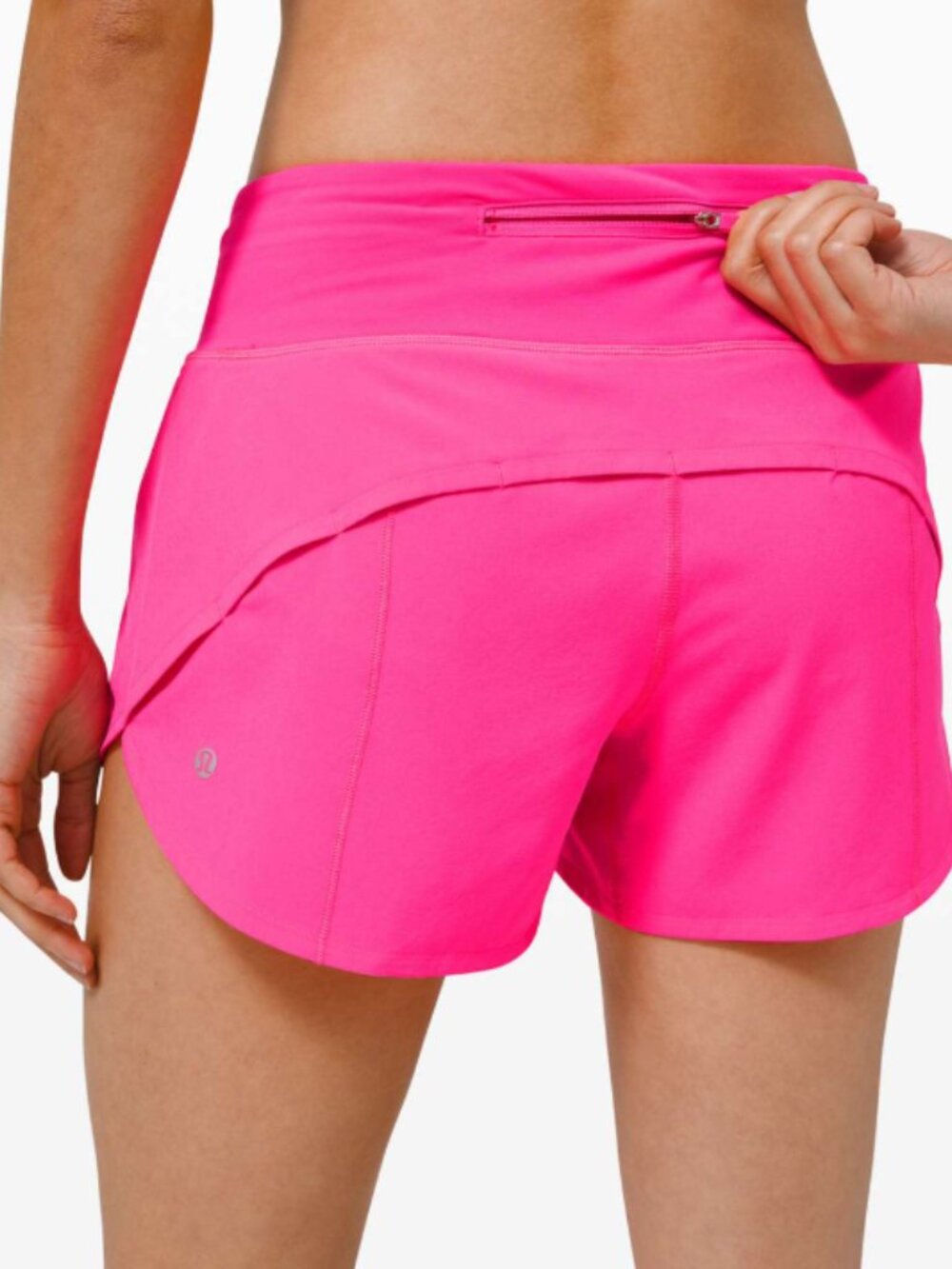 Lululemon Speed Up Mid-Rise Short 4'' Highlight Pink Size 4 running